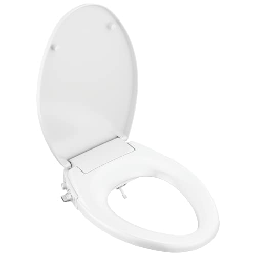 DELTA FAUCET -faucet Refresh Elongated Bidet Toilet Seat, Bidet Attachment for Toilet, Bidet Sprayer, Toilet Water Spray, White 833004-WH