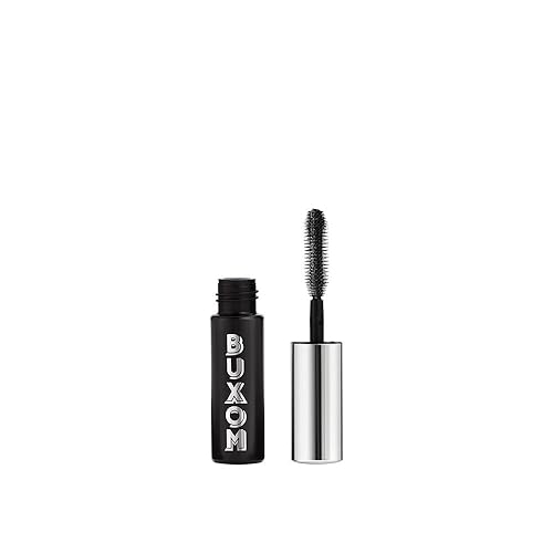 BUXOM Mini Lash Volumizing Mascara for up to 3X More Volume, Voluminous & Lengthening Mascara for Lash Lift, Cruelty-Free, Travel Size, Black