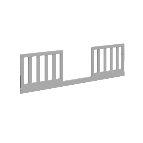 Graco Toddler Safety Guardrail Kit with Slats (Pebble Gray) for Storkcraft Crib Conversion – GREENGUARD Gold Certified