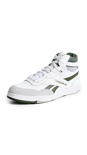 Reebok Unisex Bb4000 Ii Mid Sneaker, White/Cold Grey/Varsity Green, 11 US Men