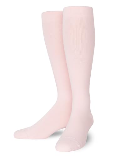 Comrad Nylon Knee High Socks - 15-20mmHg Graduated Compression Socks, (Medium, Rose) - Soft & Breathable Support Socks for Men, Pregnant Women, Nurses, Home, Work, & Travel