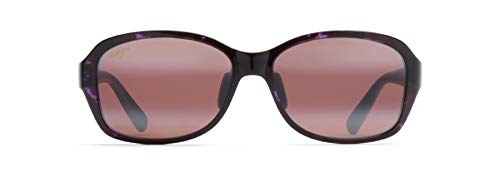 Maui Jim Pure Collection Koki Beach Fashion Sunglasses, Purple Tortoise/Maui Rose Polarized, Medium + 0