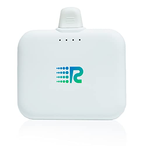 Rush Charge Air Portable Power Bank for Android (White) – 2500mah, 2.1A High-Speed Power Bank Fast Charging - Lightweight, Compact USB C Charger – Travel Size, Pre-Charged Battery Pack