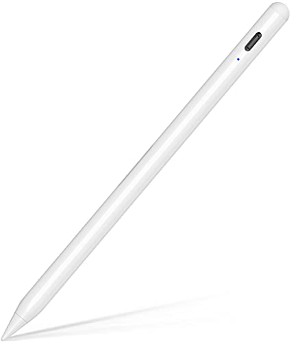 Wireless Charging Pencil 2nd Generation, Pencil for iPad 2nd Generation Stylus Pen for iPad Pro with Palm Rejection Tilt Sensitivity, Pen for ipad Compatible with iPad/Mini/Air/Pro 11'&13'&12.9',White