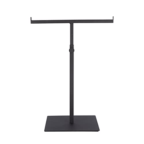 Polmart Countertop Jewelry/Scarf/Handbag T-Bar Display Stand with Adjustable Height - Black