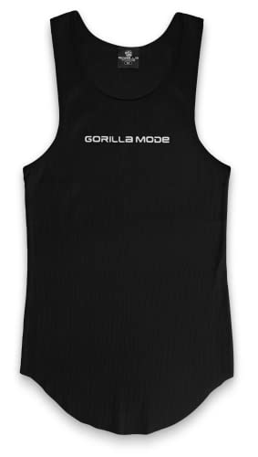 Gorilla Mode Muscle Ribbed Tank Tops (X-Large, Black)