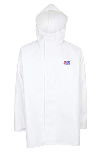 Stormline Stormtex 248 Midweight 480gsm PVC Commercial Rain Gear Jacket - White (Xtra-Large)