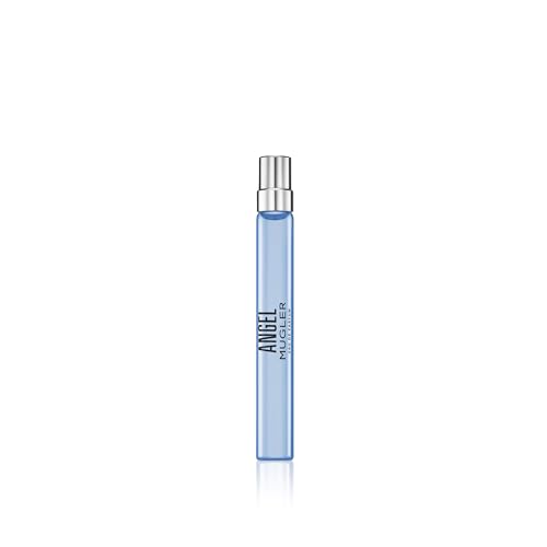 Mugler Angel - Eau de Parfum - Women's Perfume - Ambery & Woody - With Bergamot, Praline, and Patchouli - Long Lasting Fragrance - Travel Size - 0.33 Fl Oz