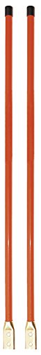 Buyers Products 1308110 Fluorescent Nylon Orange Blade Marker Guide Kit, 3/4' X 36', Bolt-On, Snow Plow Blade Marking Guide Kit, Bumper Guides for Pickup Trucks, Bumper Sights and Road Safety