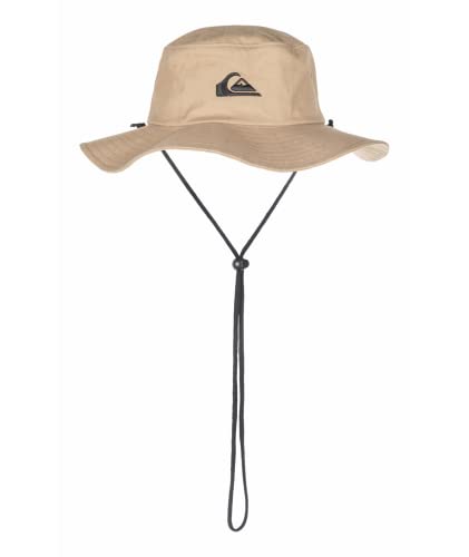 Quiksilver mens Bushmaster Sun Protection Floppy Visor Bucket Hat, Khaki, Large-X-Large US