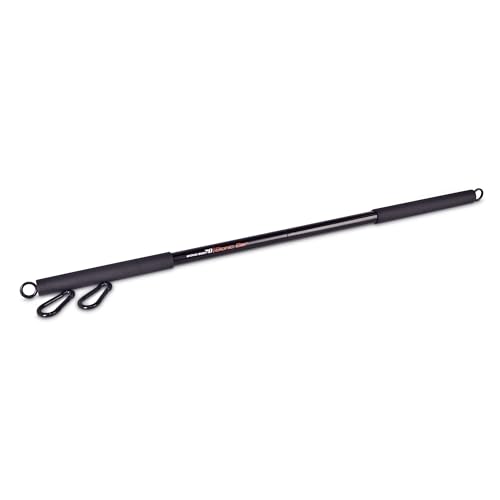 Bionic Body Workout Bar – Fits All Resistance Bands with Clip, 38 Inches Long BBEB-020, Black, 2.00 x 3.25 x 21.00 inches, 1.5 x 1.5 x 38'