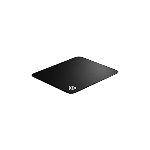 SteelSeries QcK Gaming Mouse Pad - Large Stitched Edge Cloth - Extra Durable - Optimized For Gaming Sensors - Black