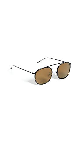 Illesteva Sunglasses Mykonos Ace - Flame/Black/Gold Flat Mirror