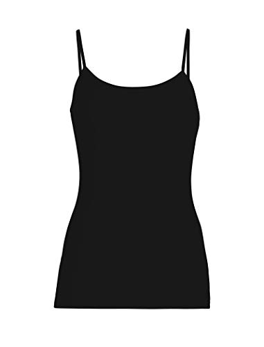 Icebreaker Merino Camisole for Women 175gm Everyday, Merino Wool Base Layer, Soft Thermal Tank Tops with Classic Scoop Neck, Adjustable Straps for Cold Weather - Camis - Black, X-Large