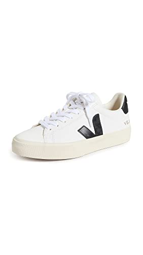 Veja Women's Campo Sneakers, Extra White/Black, 8 Medium US