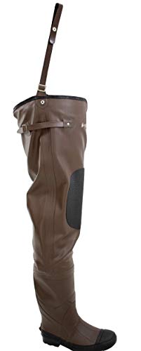 FROGG TOGGS Unisex-Youth Classic II Rubber BF Hip Wader, Brown, 3