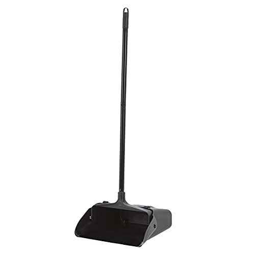 AmazonCommercial Pivoting Upright Lobby Dust Pan, Black