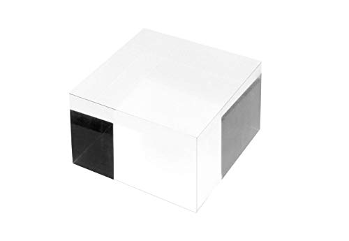 RY DISPLAY Clear Polished Acrylic Cube Acrylic Square Display Block Acrylic Jewelry Display Stand Ring Showcase Display Holder (2' x 4' x 4')