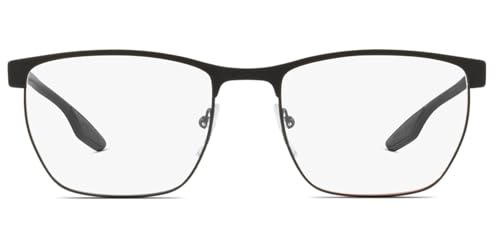 PRADA LINEA ROSSA PS 50LV - 4891O1 Eyeglass Frame BLACK RUBBER w/DEMO LENS 55mm