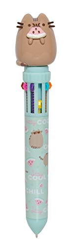 Grupo Erik Pusheen Pen | 10 In 1 Ballpoint Pen With 3D Pusheen Cat Topper | Pusheen Gifts - Pusheen Stationery | Multi Colour Pen | Cute Pen | Kawaii pen - Kawaii Stationery