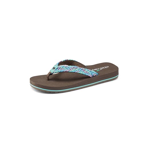 Cobian Little Girls' Lil Lalati Aqua Sandal, 11-12