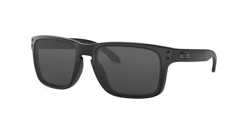 OAKLEY SI Holbrook Matte Black Tonal Icon/Gray Sunglasses (OO9102-E555)