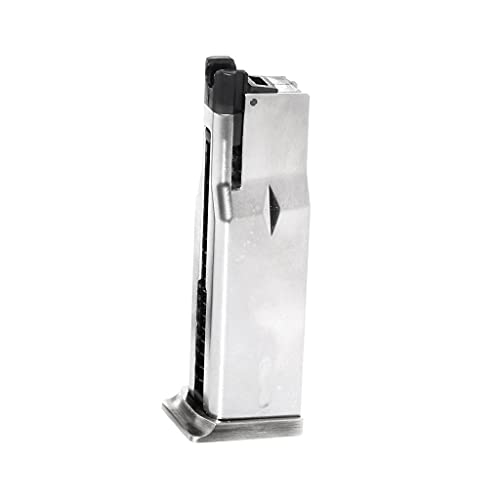 Airsoft Spare Parts WE (WE-TECH) 16rd Gas Magazine for WE MAKAROV PMM Series GBB Pistol Silver