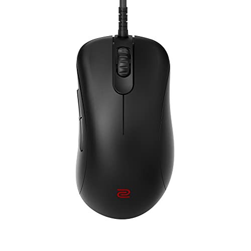 BenQ EC2-C Zowie Ergonomic Gaming Mouse | Professional Esports Performance | Lighter Weight | Driverless | Paracord Cable | 24-Step Scroll Wheel | Matte Black | Medium Size