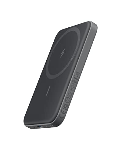 Anker Magnetic Portable Charger, 5,000mAh Wireless Portable Charger with USB-C Cable, Battery Pack Only Compatible with iPhone 15/15 Plus/15 Pro/15 Pro Max, iPhone 14/13/12 Series and more