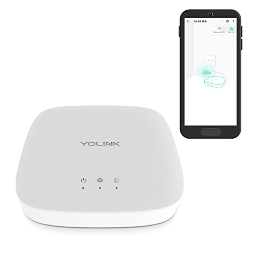 YoLink Hub - Central Controller Only for YoLink Devices, 1/4 Mile World's Longest Range Smart Hub LoRa Enabled Smart Home Automation Hub Smart Home Security Monitoring Gateway