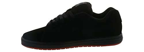 DC Mens Gaveler Casual Low Top Skate Shoes Sneakers Black/Gum 10.5 D - Medium