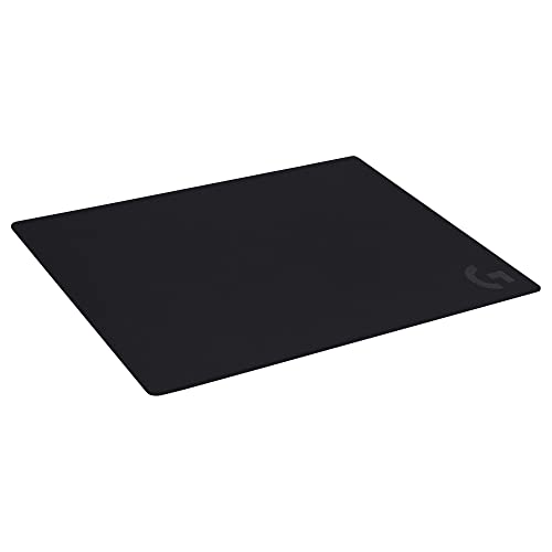 Logitech G640 Large Cloth Gaming Mouse Pad, Optimized for Gaming Sensors, Moderate Surface Friction, Non-Slip Mouse Mat - Black