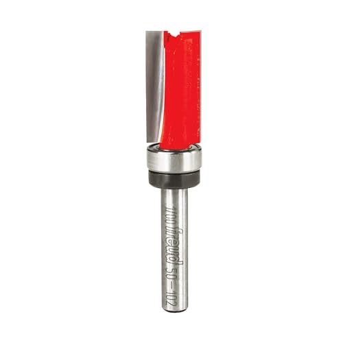 Freud 50-102: 1/2' (Dia.) Top Bearing Flush Trim Bit,Red