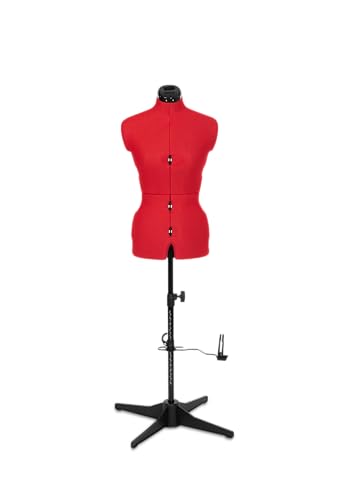 Adjustoform Sew Simple 8 Part Small Poppy Red Adjustable Dress Form (Dress Size 4-12)