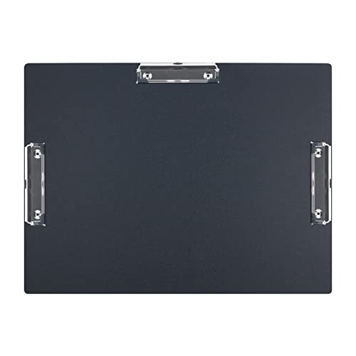 11x17 Clipboard Three Clip Super Tough Extra Large Clipboard PP Plastic 11 x 17 Clipboards Not Fragile Art Clipboard Black Pack of 1