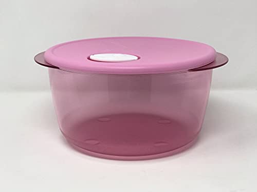 Tupperware Rock N Serve 8 1/2 Cup (2 Liter) Microwave Bowl, PINK