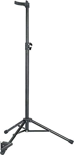 K&M Konig & Meyer 14160.000.55 Electric Double Bass Stand Adjustable Height | Flex Up or Down Support Bracket | V-Shaped End Pin Base | Compact Fold | German Made Black