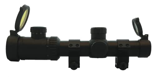 Osprey Global TA1-6x24MDG - Osprey Tactical Series 1-6X 24mm Riflescope with Illuminated (Red, Green, Blue) MIL-Dot Reticle - Matte Black - 1/2' MOA - 30mm Tube