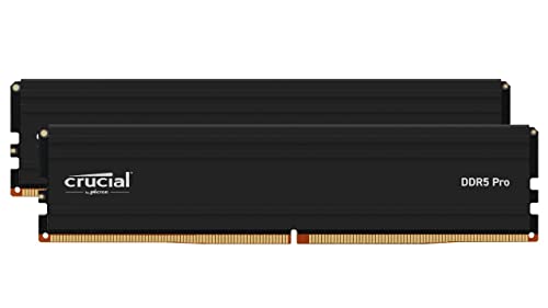 Crucial Pro RAM 96GB Kit (2x48GB) DDR5 5600MHz (or 5200MHz or 4800MHz) Desktop Memory CP2K48G56C46U5