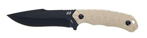 Schrade Delta Class I-Beam Fixed Blade 10in with 5in AUS-8 Steel Blade and G10 Handle for Hunting and Bushcraft