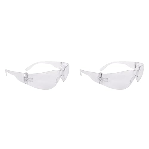 Radians Clear Safety Glasses, Scratch-Resistant, Wraparound, One Size