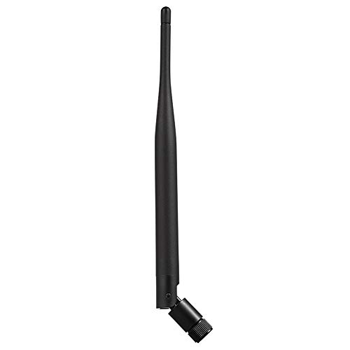 Dericam Universal 2.4G 5dBi WiFi Antenna for Security Camera/Router, WiFi Booster, Removable Antenna, Wireless Range Expander, RP-SMA Female Connector Inside, 5dBi, Black