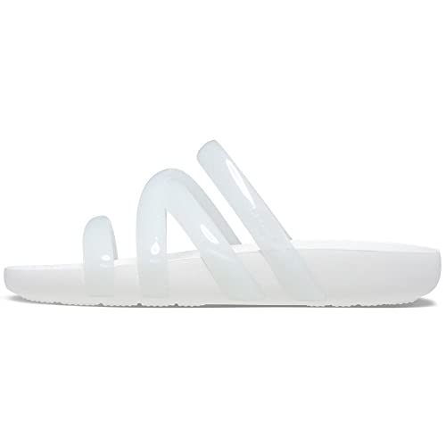 Crocs Women's Splash Strappy Sandals, White, Numeric_7