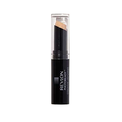 Revlon Concealer Stick, PhotoReady Face Makeup for All Skin Types, Longwear Medium- Full Coverage with Creamy Finish, Lightweight Formula, 002 Light, 0.11 Oz