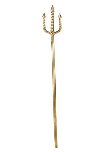 Gold Mermaid King Trident, Men's Mermaid Accessories, Ocean Merman Standard