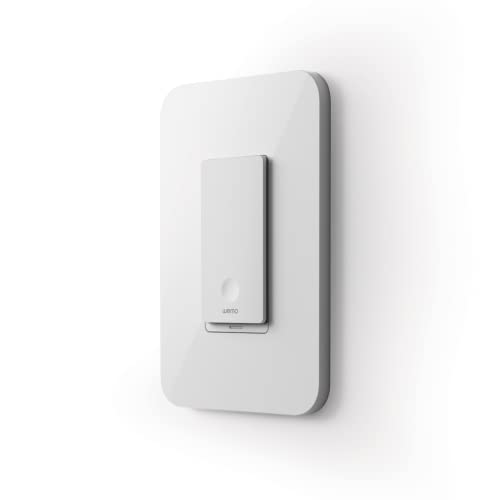 Wemo Smart Light Switch with Thread - Smart Switch for Apple HomeKit - 3 Way Switch Compatible - Smart Home Devices - HomeKit Light Switch - Apple Home - Requires Neutral Wire, White