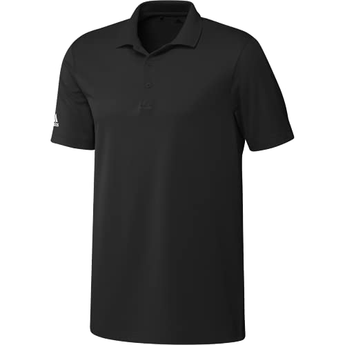 adidas Men's Performance Primegreen Golf Polo Shirt, Black, Large