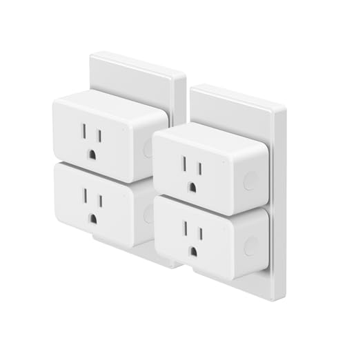 THIRDREALITY ZigBee Smart Plug 4 Pack with Real-time Power Monitoring,15A Outlet, Zigbee Repeater,ETL Certified,ZigBee Hub Required,Work with Home Assistant,Compatible Echo Devices and SmartThings
