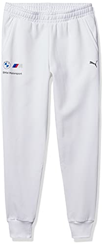 PUMA Men's Standard BMW M Motorsport Essentials Fleece Sweat Pants, White, 3X-Large
