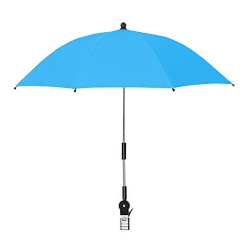 Chair Umbrella with Clamp,Stroller Umbrella Sunshade Umbrella,Adjustable Umbrella with Universal Clamp,Beach Chair Umbrella Wheelchair Umbrella for Patio Chairs Parasol Golf